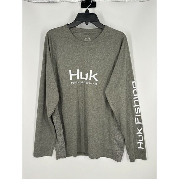 Huk Performance Fishing Long Sleeve Graphic Tee‎ Vented Lightweight Mens Size XL - Picture 1 of 8